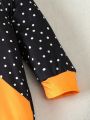 Baby Boy Polka Dot & Dog Print 2 In 1 Jumpsuit