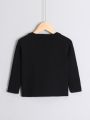 Young Boy Solid Raglan Sleeve Sweater