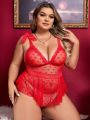 Plus Size Women's Sexy Lace Splice Lingerie