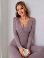 Lace Trim Thermal Underwear Set