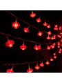 Red Lanterns String Lights 10/20/40/80LED Fairy String Lights For Wedding Chinese New Year Spring Festival Party Christmas Decoration