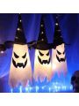 A Standard Wizard Ghost String Light, Halloween Decoration Led Color Lights, Halloween Ghost Festival Dress, Halloween Decoration Led Colorful Lights Flashing Stars Halloween Ghost Festival Decoration Wizard Ghost String Lights