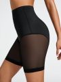 SHEIN SHAPE Women's Body Shaping Underwear With Sheer Mesh Panel