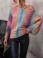 Women's Gradient Batwing Sleeve Sweater