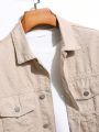 Men's Flip Pocket Denim Jacket