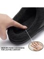 Mens Leather Slippers Comfy Handmade Stitch Slip-on House Shoes Warm Fur Lined Rubber Sole Indoor Outdoor