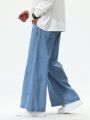 Men's Mid-waist Wide-leg Jeans