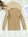 Young Boy Mock Neck Sweater