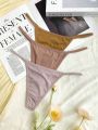 3pack Solid Thong