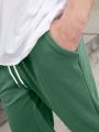 Men's Drawstring Waist Design Lounge Pants