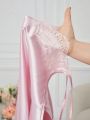 Women's Lace Patchwork Sleepwear Set