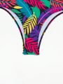 SHEIN Swim Vcay Women's One-piece Swimsuit With Tropical Print