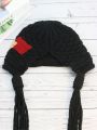 1pc Women's Handmade Casual Crochet Knit Beanie Hat With Soft & Feminine Style, Suitable For Winter Travel