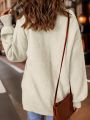 Plus Size Long Sleeve Sweater With Pockets