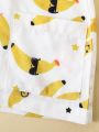 SHEIN Baby Boy Banana Print Shirt & Shorts