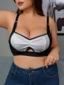 Plus Size Women's Hollow Out Bustier