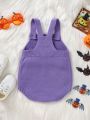 Baby Girl Halloween Pattern Sweater Bodysuit Without Tee