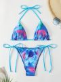 SHEIN Swim BAE Bikini Swimsuit, Random Print