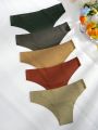 5pack Plain Simple Solid Panty