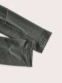 SHEIN Street Sport Drop Shoulder Zipper Closure Hooded Sports Jacket