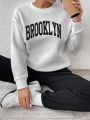 Daily&Casual Letter Printed Hoodie And Sweatpants Sports Tracksuit Set