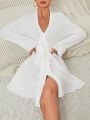 Bell Sleeve Belted Homewear Robe