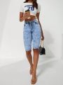 Women's Slim Fit Denim Shorts