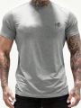 Men'S Chinese Print Short Sleeve T-Shirt