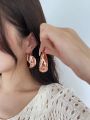 DAZY Fashionable And Minimalist Hoop Earrings Suitable For Everyday Wear And Festival Gifts