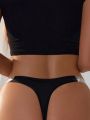 SHEIN Shiny Strap Thong Panties