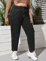 Plus Paperbag Waist Mom Fit Jeans