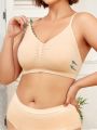 Plus Ruched Front Seamless Bra