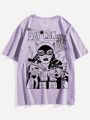 Batman X ROMWE Guys Slogan Printed T-shirt