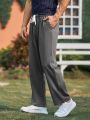 Manfinity Men Solid Drawstring Waist Pants