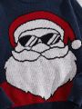 Manfinity Men Ugly Christmas Santa Claus Pattern Sweater