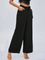 KADRDN Cut Out Waist Wide Leg Pants