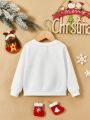 Boys Christmas Print Sweatshirt