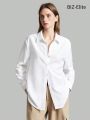 SHEIN BIZwear Ladies' Solid Color Commuter Shirt