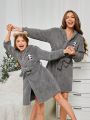 Women's Cute Panda Robe, Mommy And Me Matching Outfits (2 Sets Sold Separately)