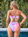 SHEIN Swim Vcay Ladies' One Piece Swimsuit With Gradient Color