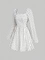 SHEIN MOD Women's Polka Dot Print Dress