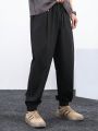 Loose-Fit Men's Drawstring Waist Slant Pocket Pants