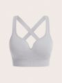 Yoga Basic Women's 2pcs Crisscross Back Sports Bra