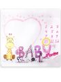 Newborn Cartoon & Letter Graphic Blanket With 1pc Accessory Photography Prop