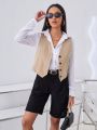 SHEIN BIZwear Sleeveless Women's Suit Jacket