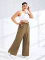 Women'S Plus Size Drawstring Waist Sports Pants