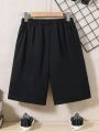 Teenage Boys' Letter Patchwork Casual Shorts