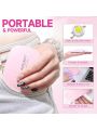 Modelones Poly Extension Gel Nail Kit - Builder Nail Enhancement Gel 6 Colors Pink Nude All In One Kit with Nail Lamp Base Top Coat Set Nail Art Design Salon Professional DIY for Starter at Home