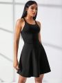 Criss Cross Backless Active Dress