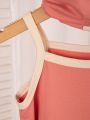 Baby Girls' 2pcs Sleeveless Strap Bodysuit